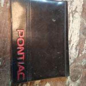 Pontiac Owners Manual Case Holder Pouch